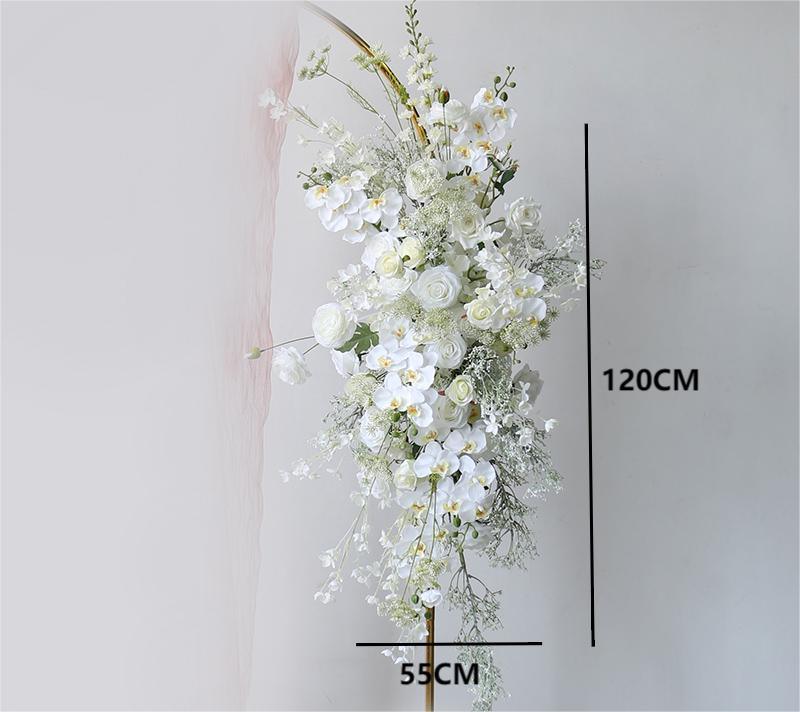 Wedding Wall Hanging Phalaenopsis and Sky Star Finished Background Decoration(Excluding Iron Frame&Scarf)